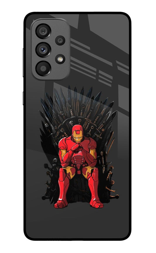 Ironman Throne Samsung A73 5G Glass Case