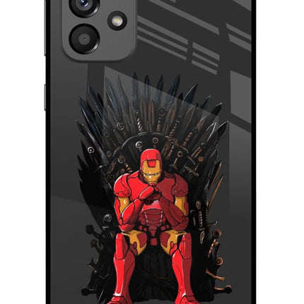 Ironman Throne Samsung A73 5G Glass Case Back Cover by Casekaro