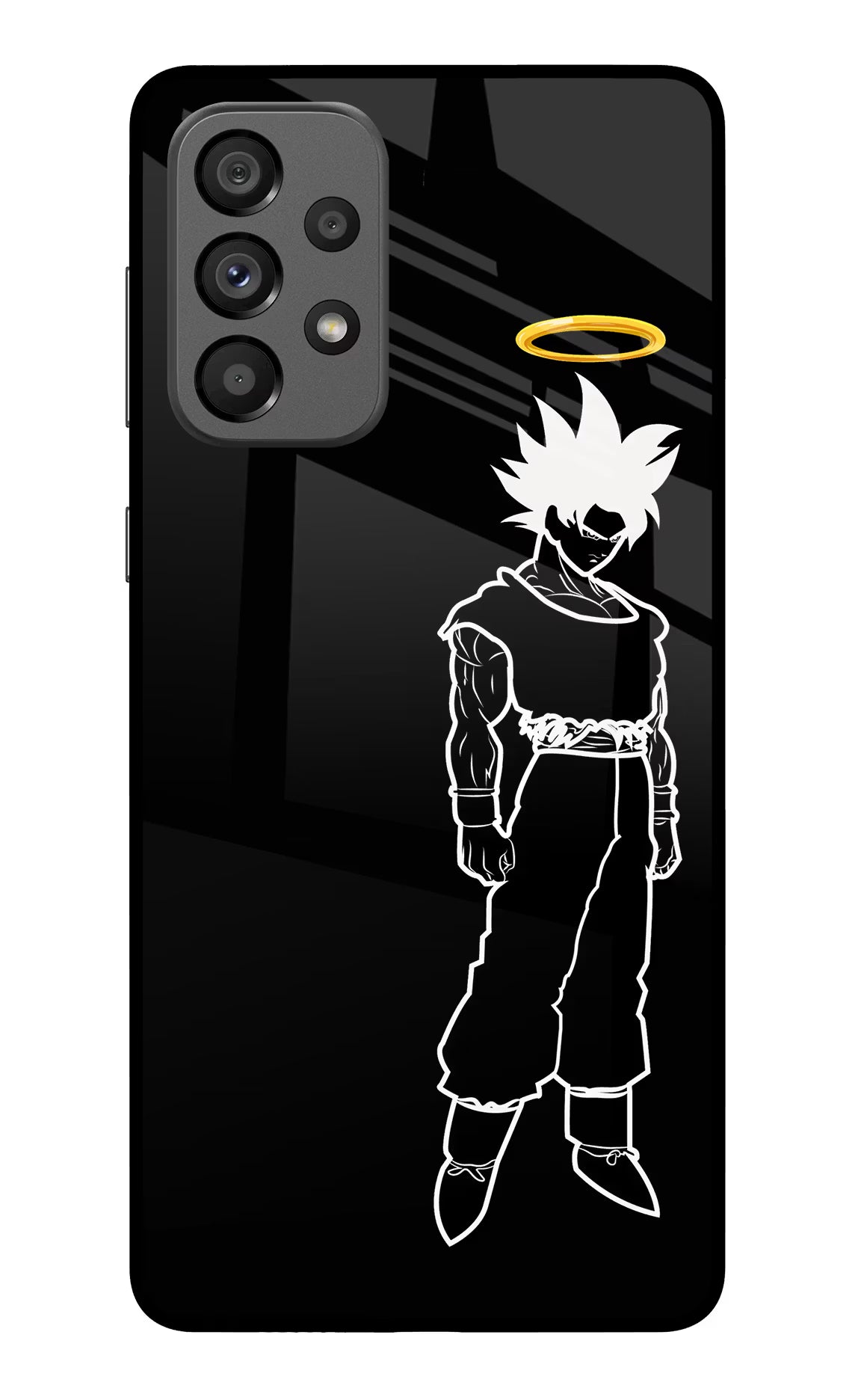 DBS Character Samsung A73 5G Glass Case Back Cover by Casekaro