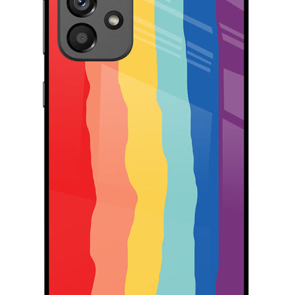 Rainbow Samsung A73 5G Glass Case