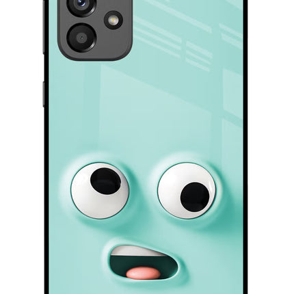 Funny Cartoon Samsung A73 5G Glass Case Back Cover by Casekaro