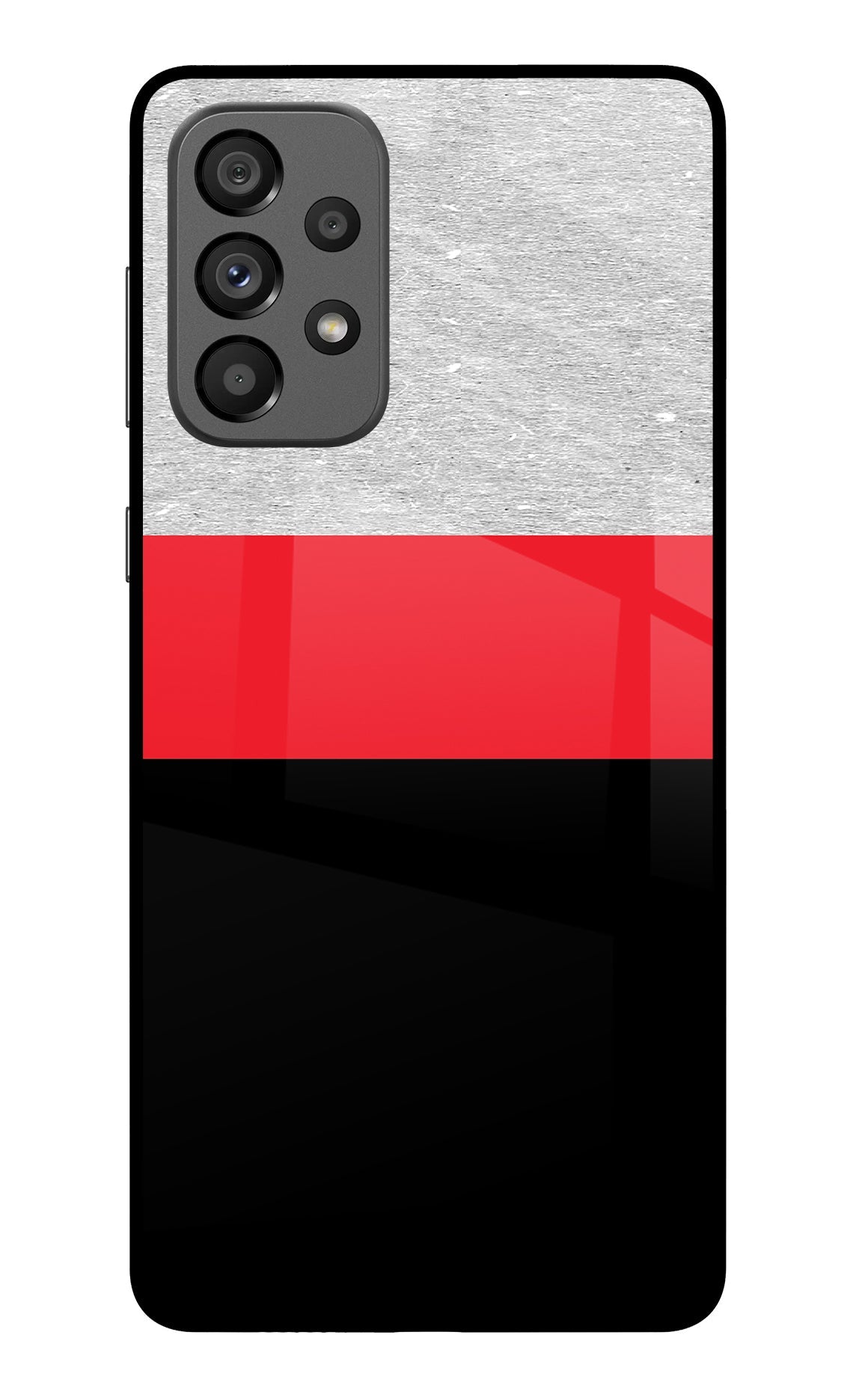 Tri Color Pattern Samsung A73 5G Back Cover