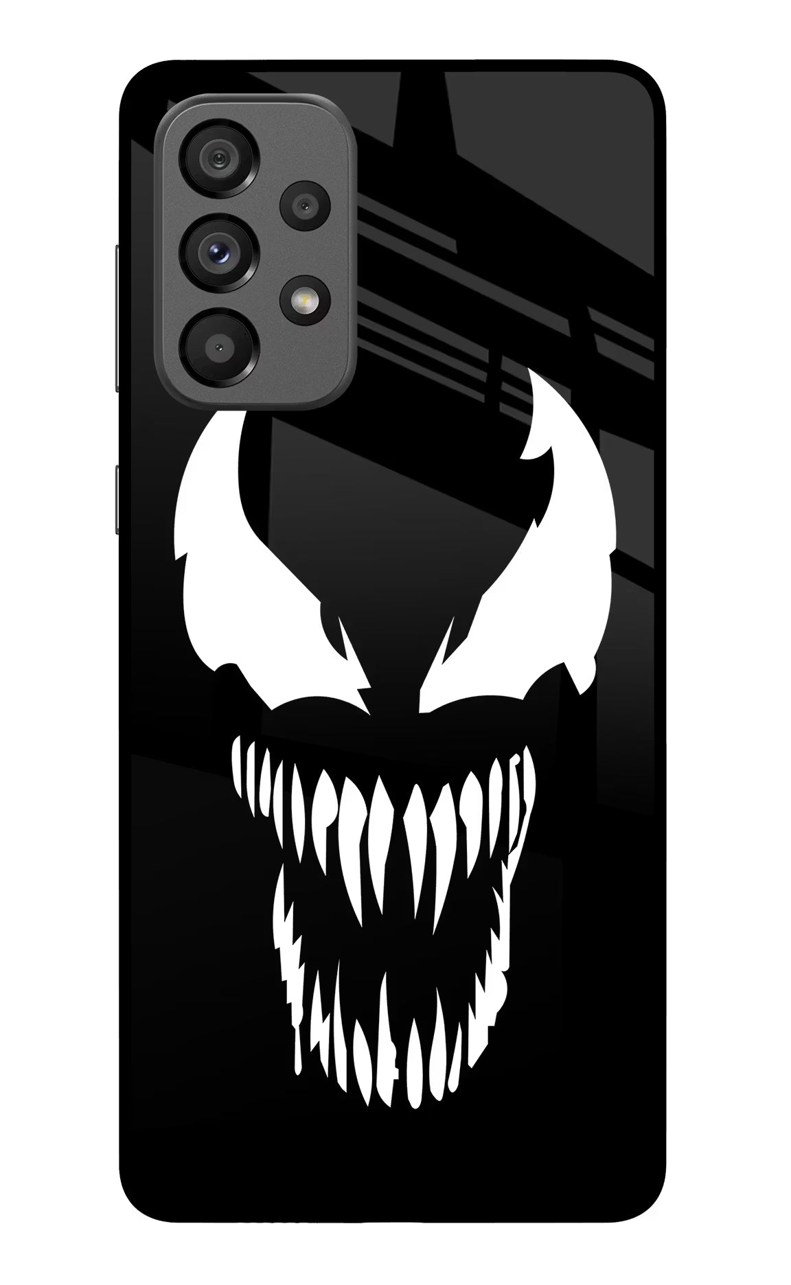 Venom Samsung A73 5G Glass Case Back Cover by Casekaro