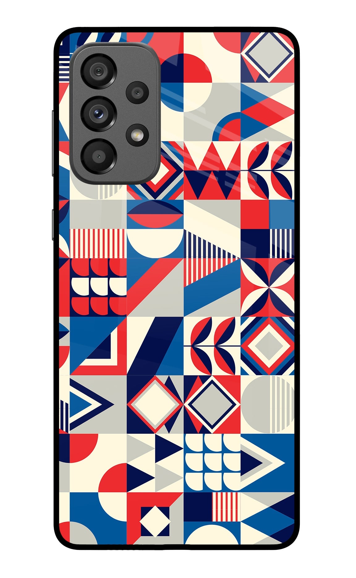 Colorful Pattern Samsung A73 5G Glass Case