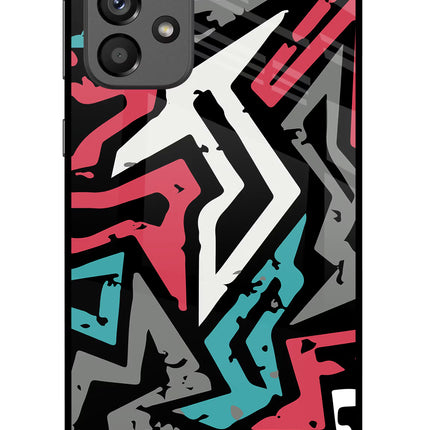 Geometric Graffiti Samsung A73 5G Glass Case