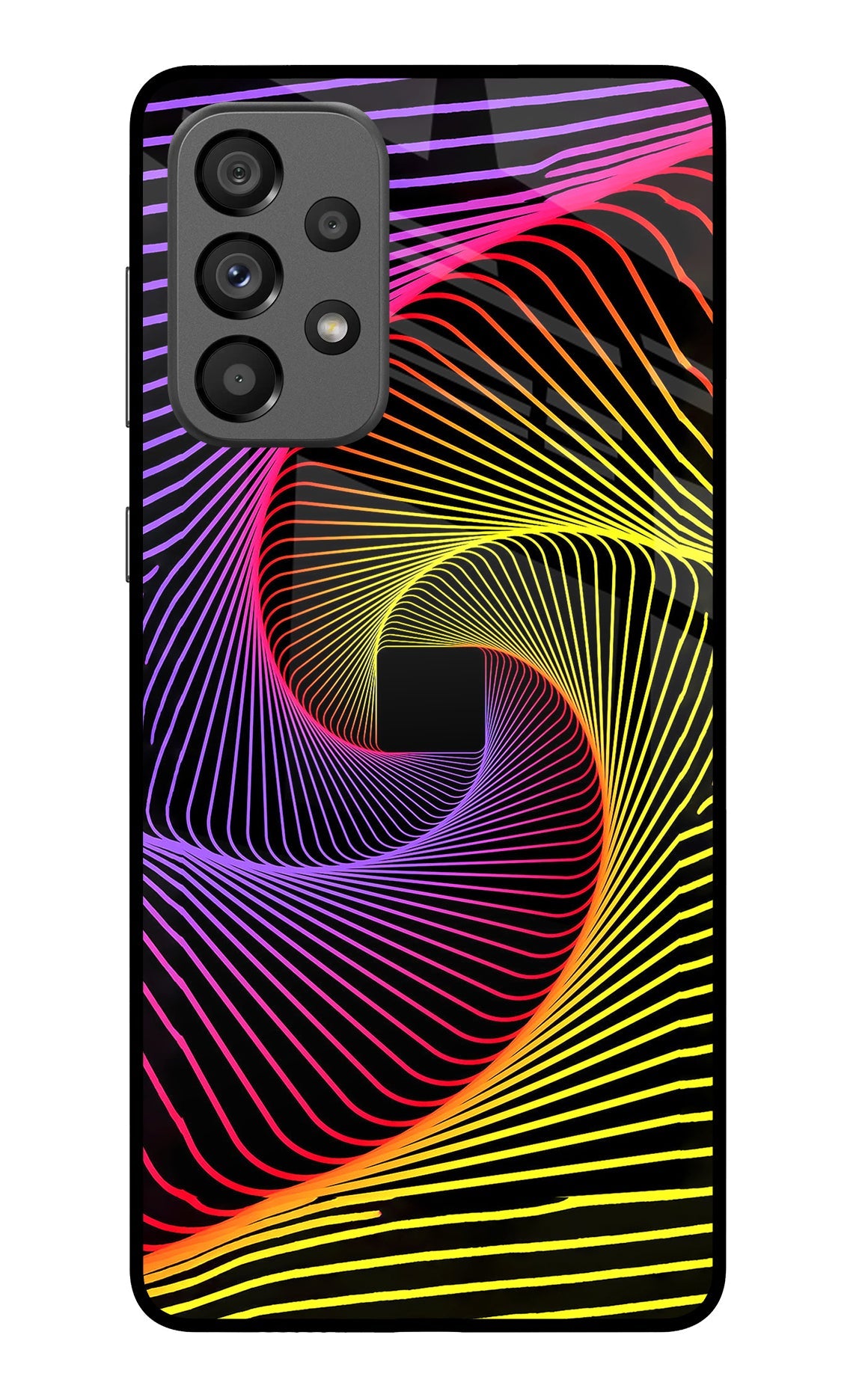 Colorful Strings Samsung A73 5G Glass Case