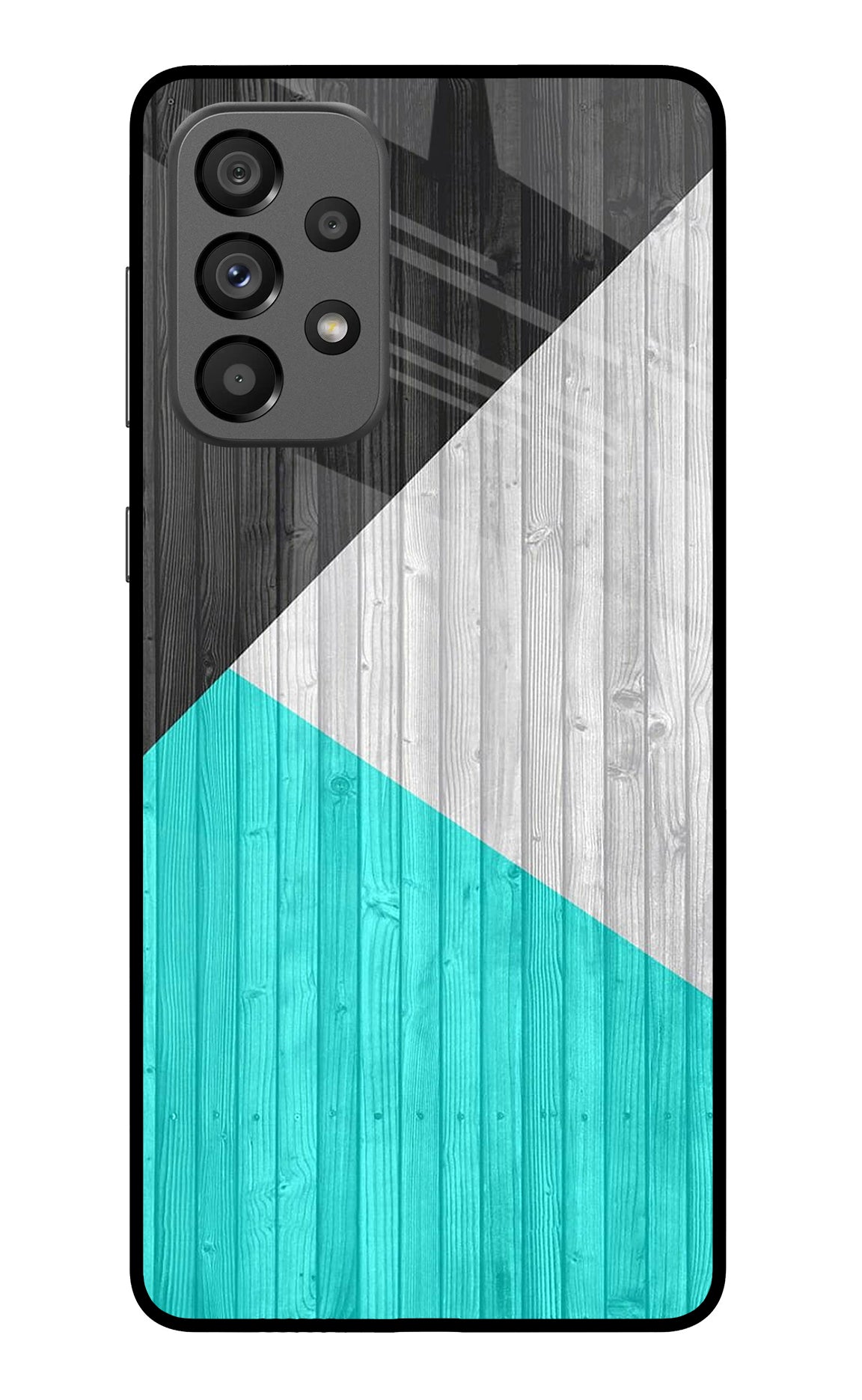 Wooden Abstract Samsung A73 5G Glass Case