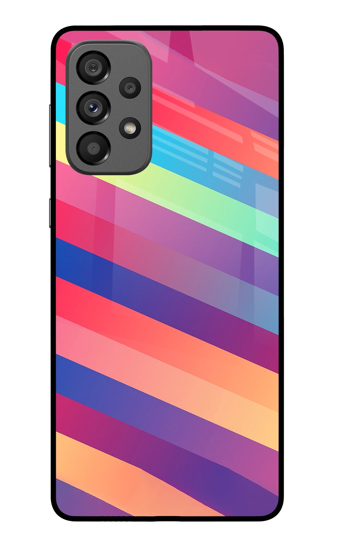 Stripes color Samsung A73 5G Back Cover