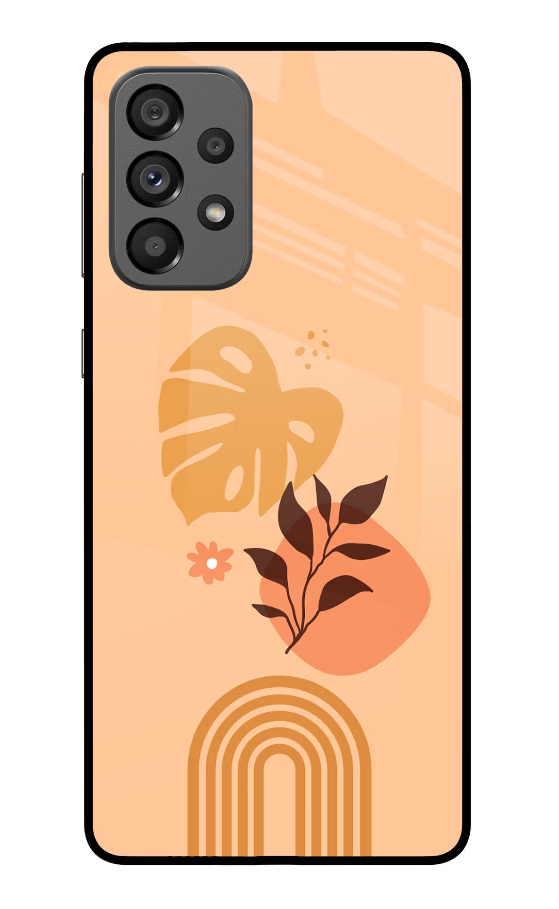 Bohemian Art Samsung A73 5G Glass Case Back Cover by Casekaro