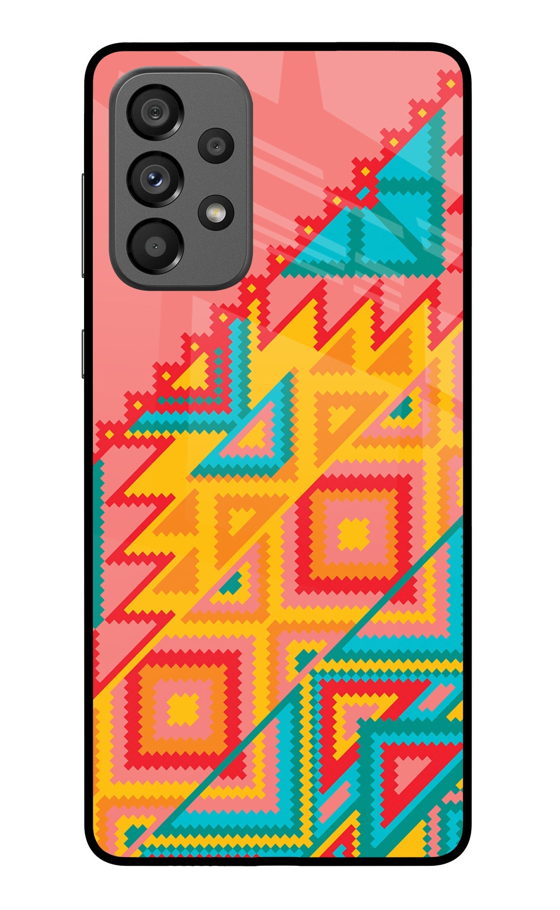 Aztec Tribal Samsung A73 5G Glass Case