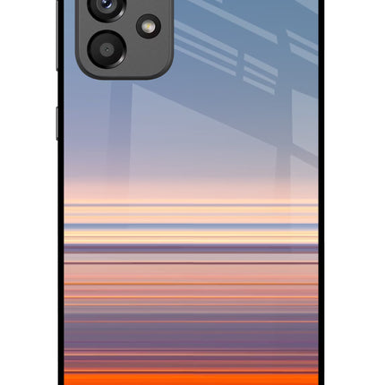 Morning Colors Samsung A73 5G Glass Case Back Cover by Casekaro