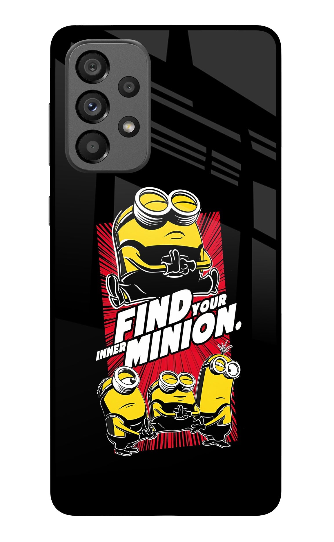 Find your inner Minion Samsung A73 5G Glass Case