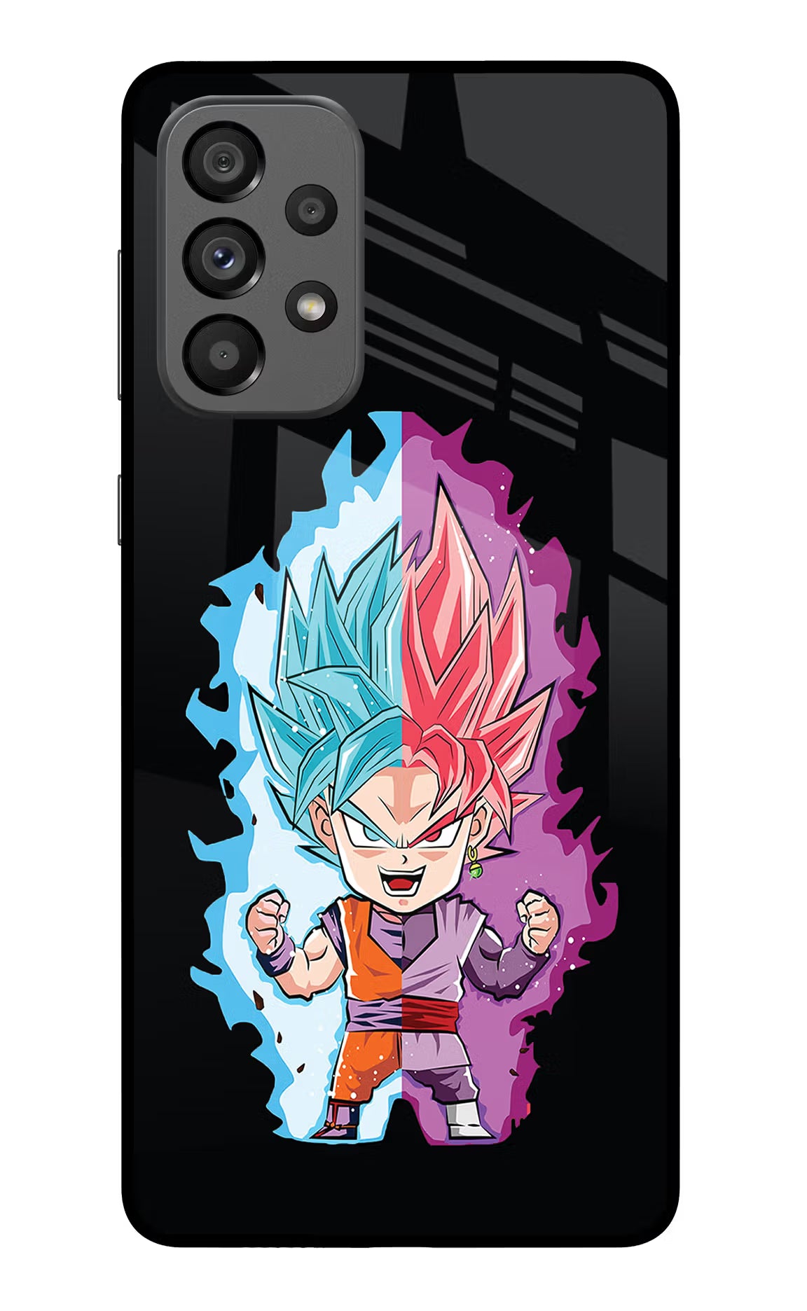 Chota Goku Samsung A73 5G Glass Case Back Cover by Casekaro