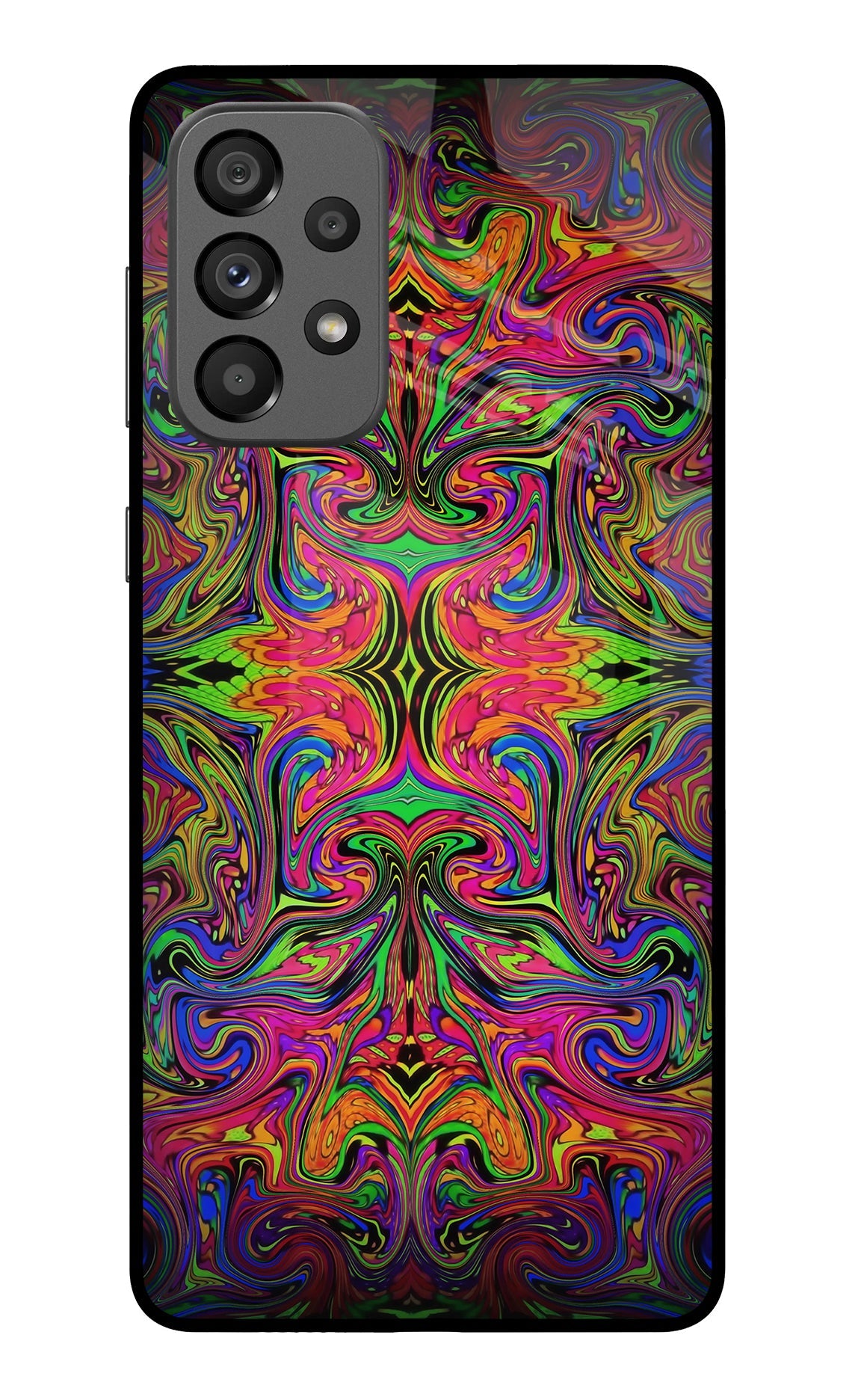 Psychedelic Art Samsung A73 5G Glass Case