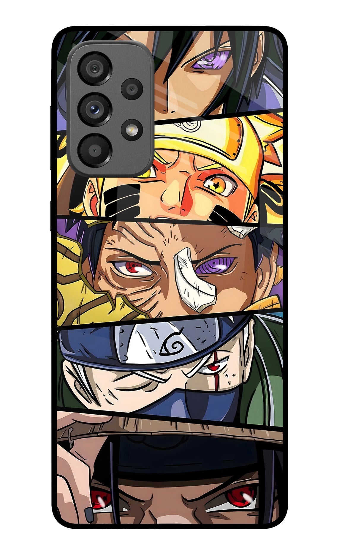 Naruto Character Samsung A73 5G Glass Case