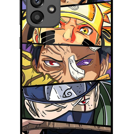 Naruto Character Samsung A73 5G Glass Case Back Cover by Casekaro