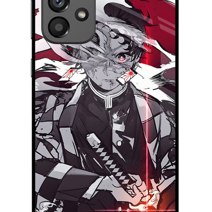 Demon Slayer Samsung A73 5G Glass Case