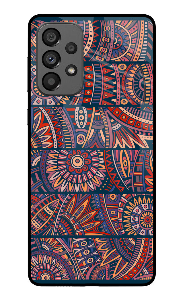 African Culture Design Samsung A73 5G Glass Case