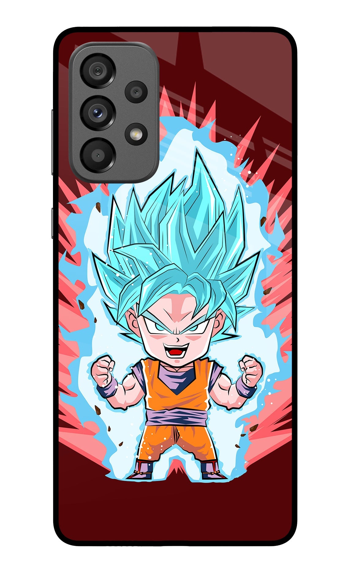 Goku Little Samsung A73 5G Glass Case