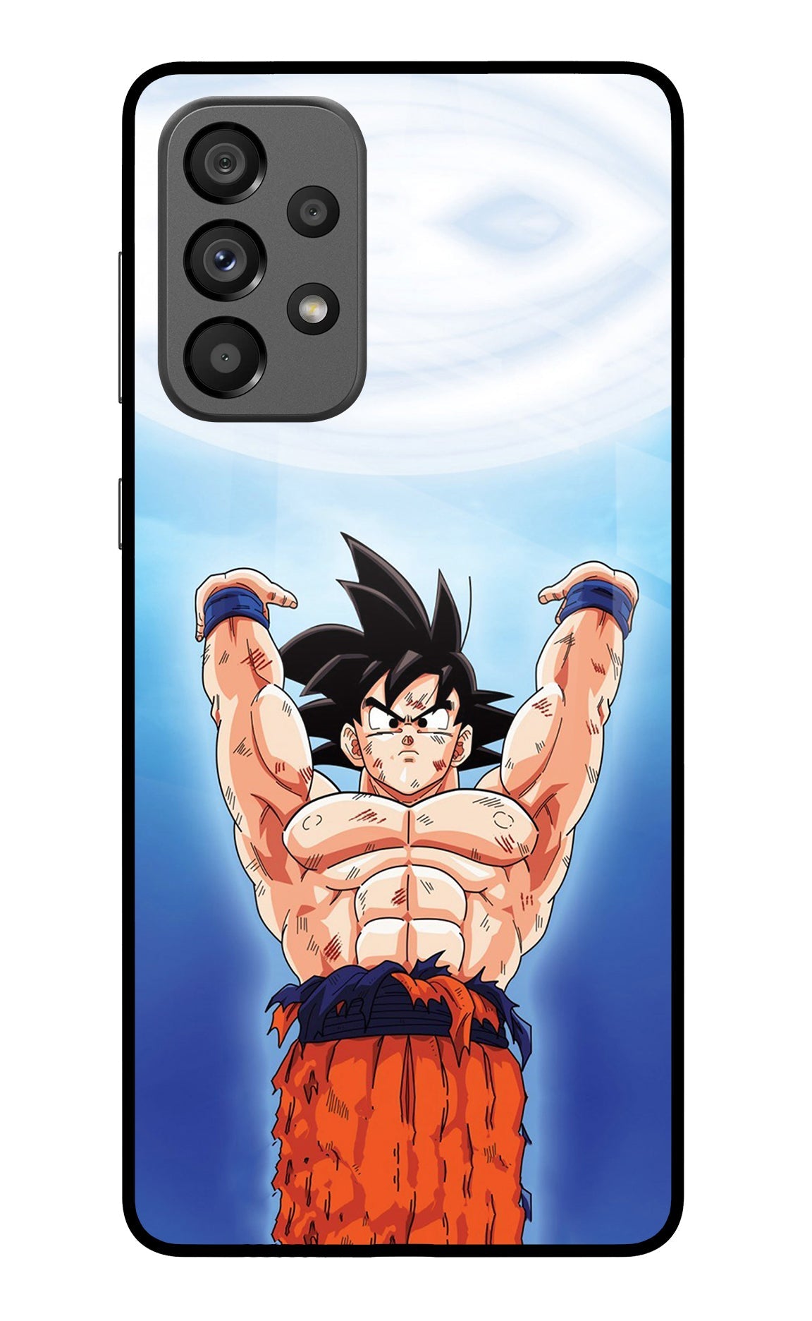 Goku Power Samsung A73 5G Glass Case