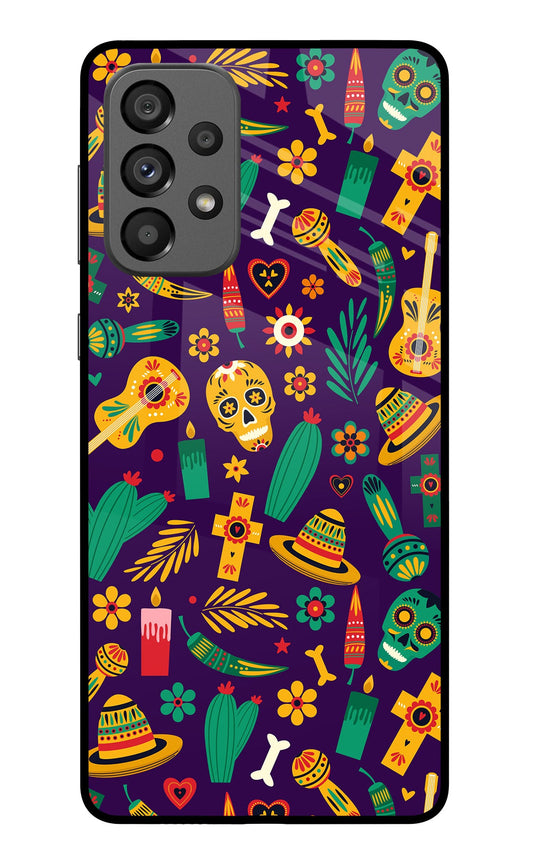 Mexican Artwork Samsung A73 5G Glass Case