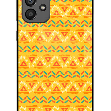 Tribal Pattern Samsung A73 5G Glass Case