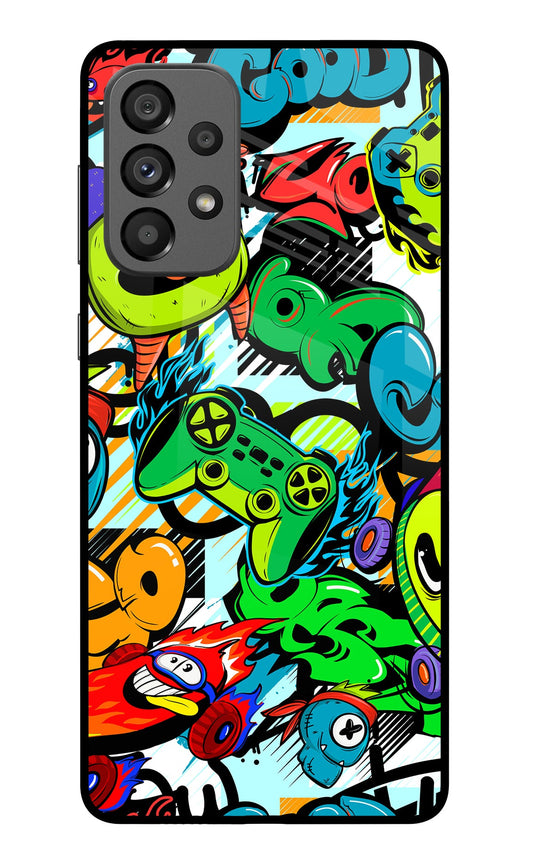 Game Doodle Samsung A73 5G Glass Case