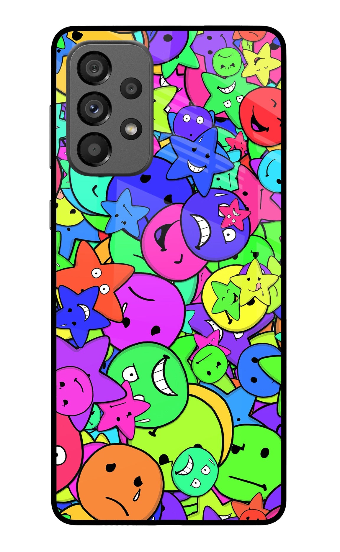 Fun Doodle Samsung A73 5G Glass Case