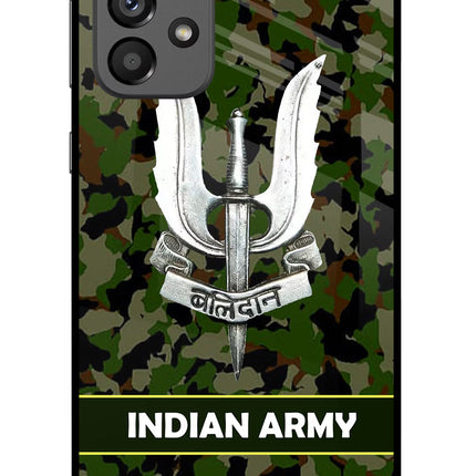Balidan Indian Logo Samsung A73 5G Glass Case Back Cover by Casekaro