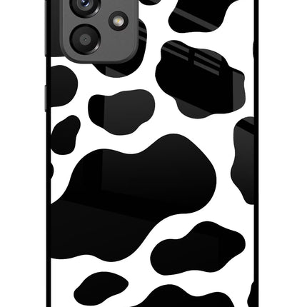 Cow Spots Samsung A73 5G Glass Case Back Cover by Casekaro