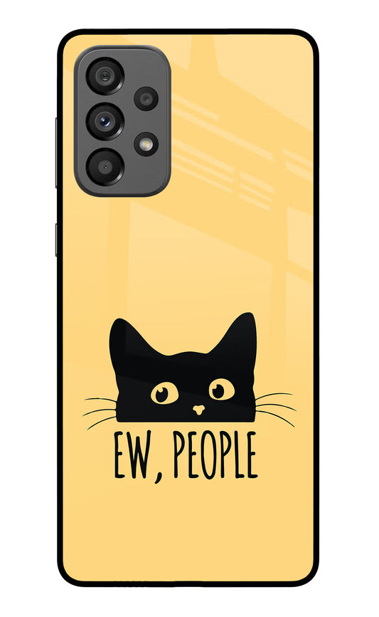 Ew People Catitude Samsung A73 5G Glass Case