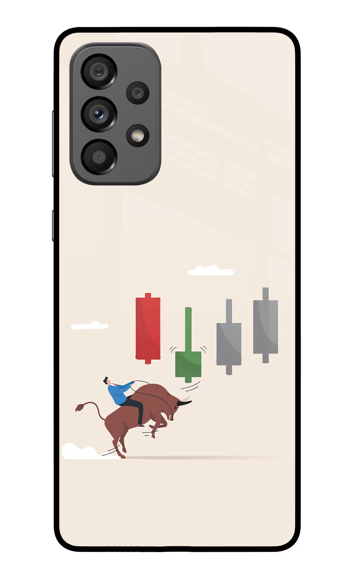 Bull Trading Momentum Samsung A73 5G Glass Case