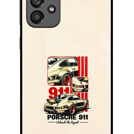 Classic Porsche 911 Samsung A73 5G Glass Case Back Cover by Casekaro