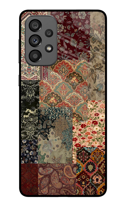Desi Print Samsung A73 5G Glass Case