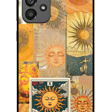 Sun Samsung A73 5G Glass Case Back Cover by Casekaro