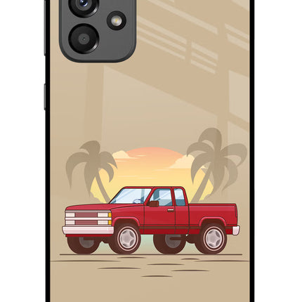 Desert Classic Drive Samsung A73 5G Glass Case Back Cover by Casekaro