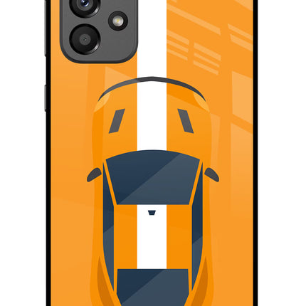 Highway Pursuit Samsung A73 5G Glass Case Back Cover by Casekaro