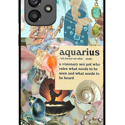 Aquarius Zodiac Samsung A73 5G Glass Case
