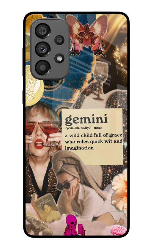 Gemini Zodiac Samsung A73 5G Glass Case