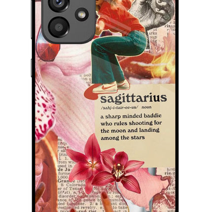 Sagittarius Zodiac Samsung A73 5G Glass Case Back Cover by Casekaro