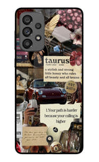 Taurus Zodiac Samsung A73 5G Glass Case