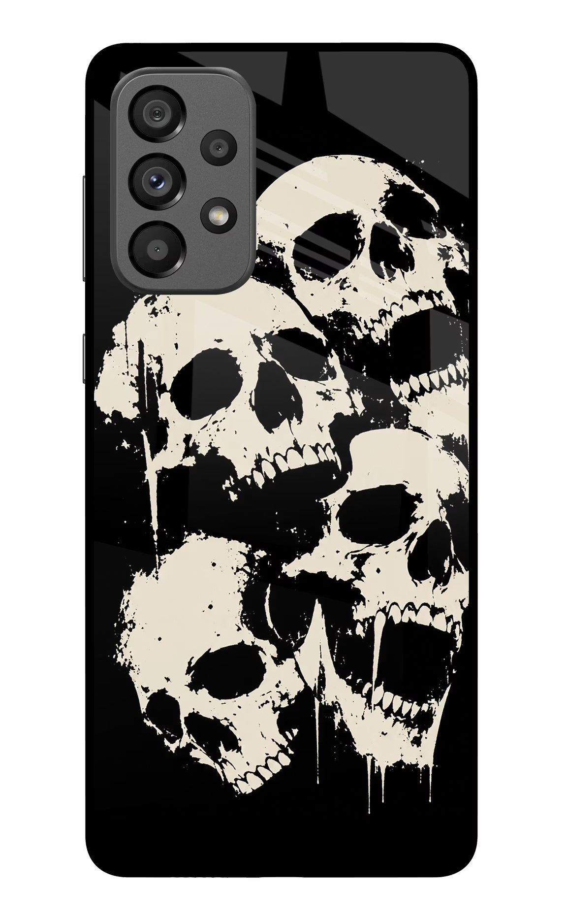 Dead Stack Samsung A73 5G Glass Case Back Cover by Casekaro