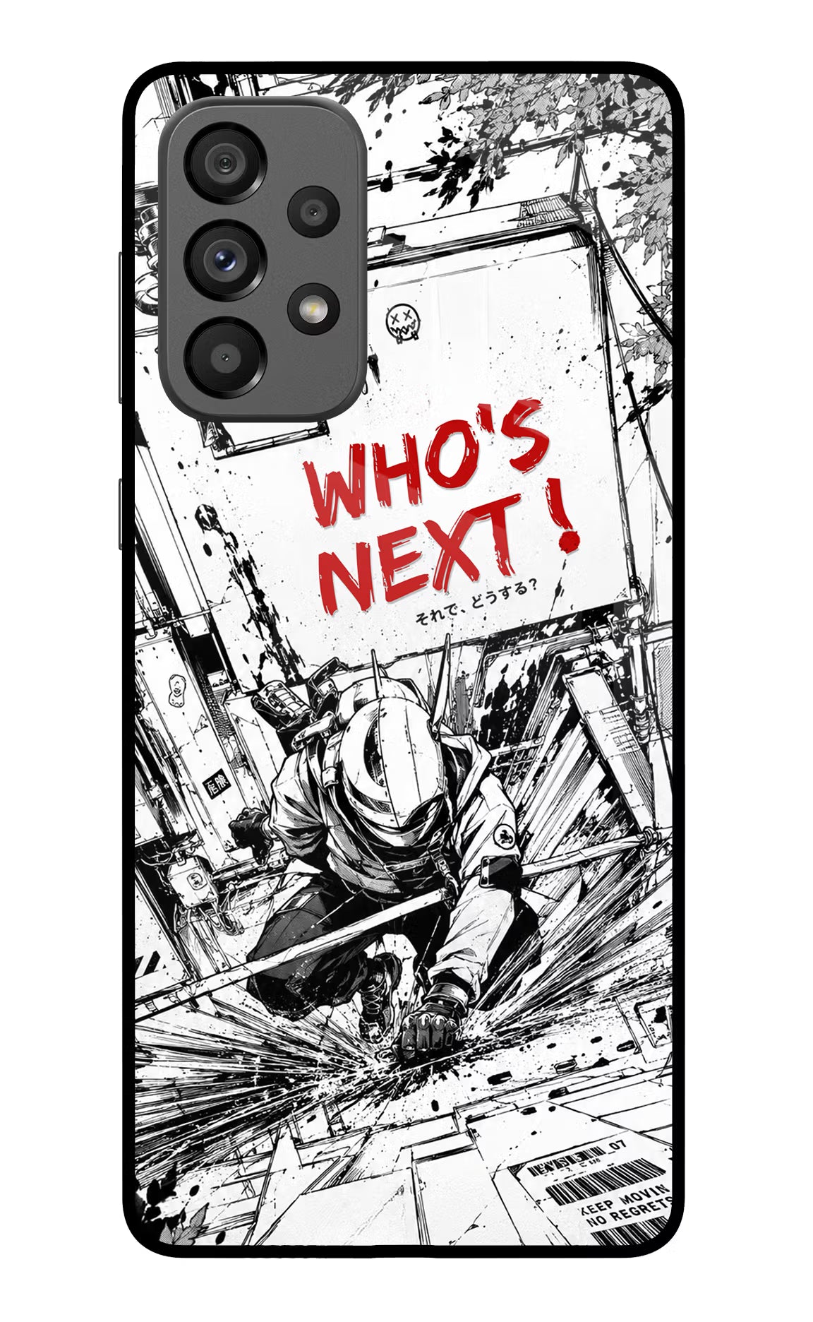 Who's Next Samsung A73 5G Glass Case Back Cover by Casekaro
