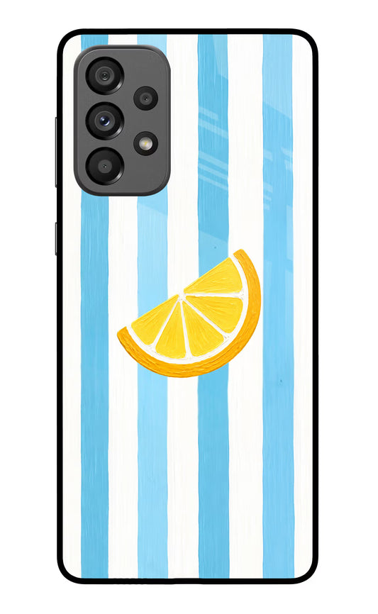 Summer Lemon Samsung A73 5G Glass Case