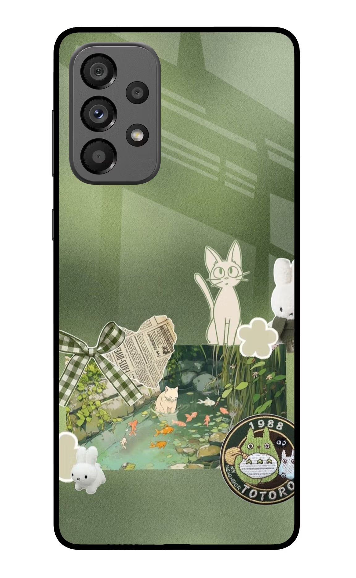 Aesthetic anime Samsung A73 5G Glass Case