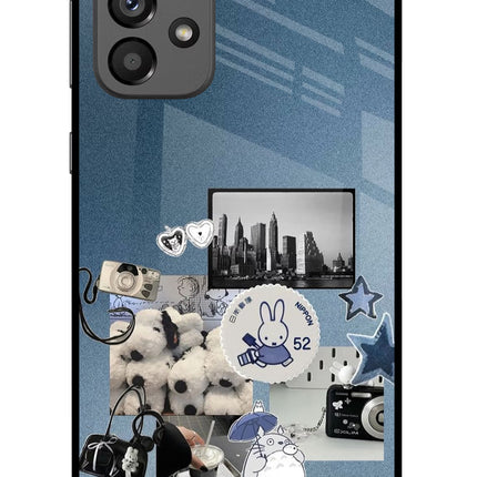 Miffy Samsung A73 5G Glass Case Back Cover by Casekaro