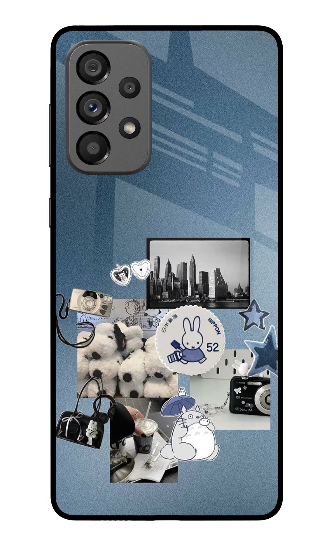 Miffy Samsung A73 5G Glass Case Back Cover by Casekaro
