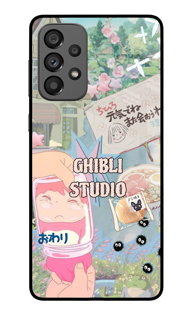 Studio Ghibli Samsung A73 5G Glass Case