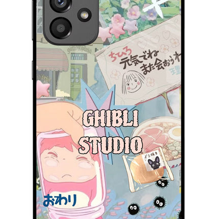 Studio Ghibli Samsung A73 5G Glass Case Back Cover by Casekaro