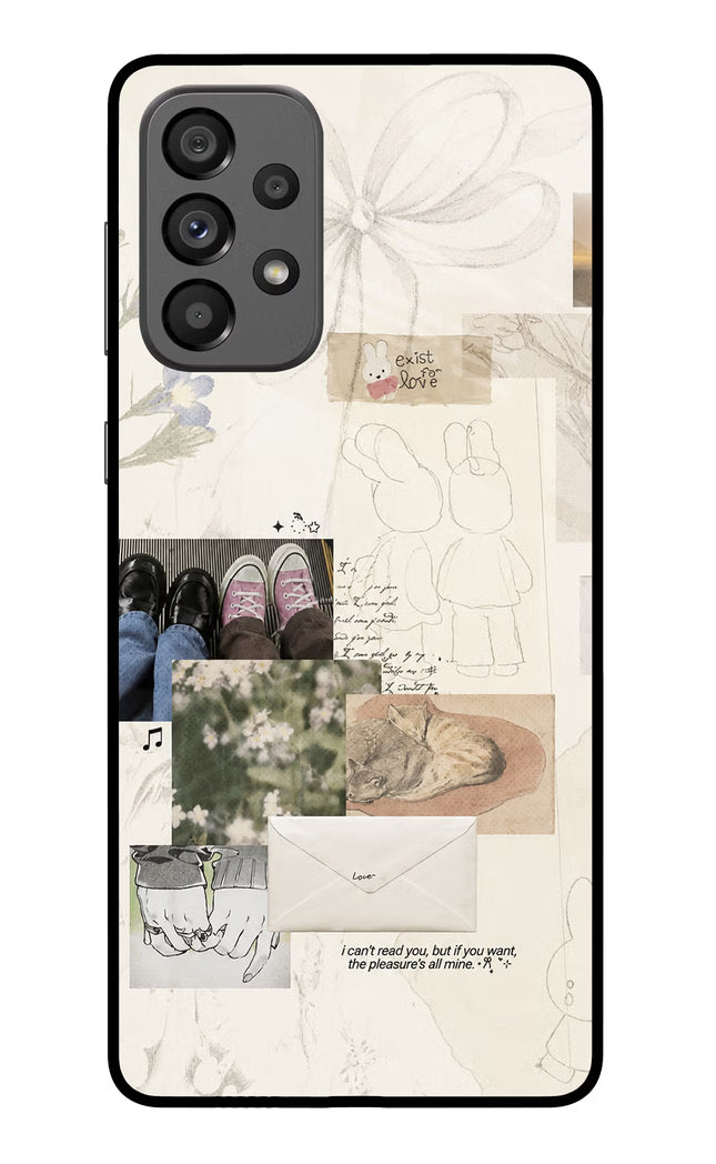 Soft Aesthetic Samsung A73 5G Glass Case